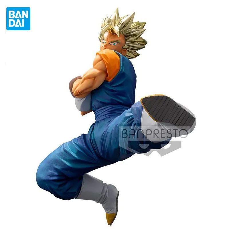 

Spot Bandai Dragon Ball Figura Vegetto Flying kick Super Saiyan PVC Anime Figure Action Collection Model Toys for kids Gift
