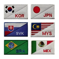 tactical patch country flag team logo embroidery patch emblem diy badges for cloth backpack jacket hunting vest decoration