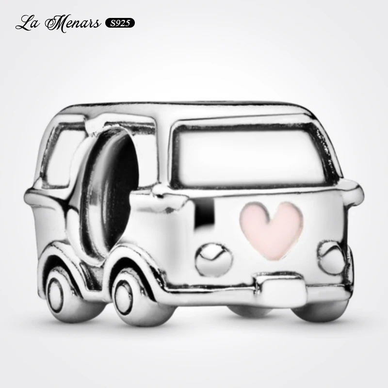 

La Menars New Car Bead Fit Original Brand Charm Bracelet Genuine Silver Plating For Women Jewelry DIY Making