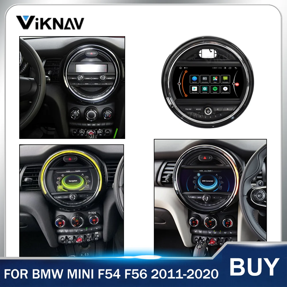 

2 din Android Аудио мультимедийный плеер автомобильное радио для BMW Mini F54 F56 2011-2020 навигация HD экран беспроводной Carplay головное устройство