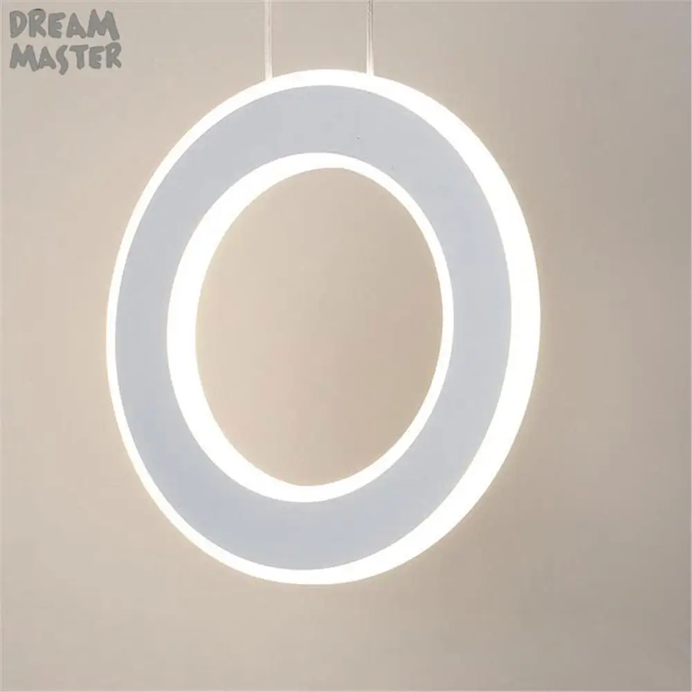 Современный минималистичный светодиодный подвесной светильник черного и белого