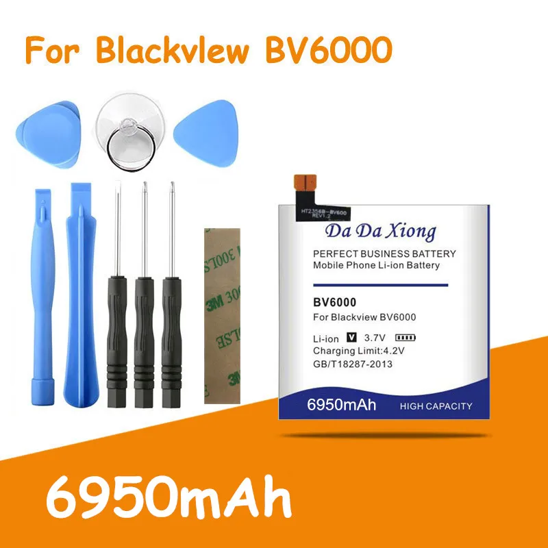 6950 мАч Высокая емкость для Blackview BV6000 батарея для Blackview BV6000S батарея