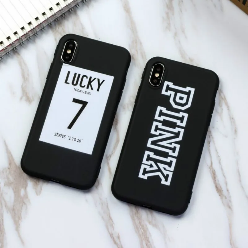 360 Full Body Candy Pink Color For iPhone X 10 Lucky Today Soft TPU Rubber 5 5S SE 6 6S 7 8 Plus Back Cover Case |