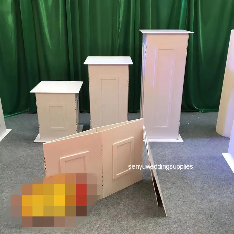 Фото 3 шт./компл.) на заказ красочный белый акриловый плинтус для вечеринки, торта, акриловый фон, арка, подставка для свадебного украшения senyu2006 №4