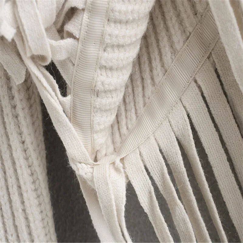

Women's Sweaters Tassel Winter Fringed Knit Sweater 2020 O Neck Long Sleeves Plus Size Pullover Female Chic Loose Knitted Tops