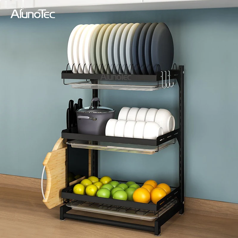 Кухонный держатель для миски сушильный органайзер полка хранения