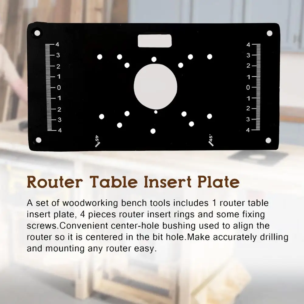 Фрезерный стол вставная пластина деревообрабатывающие скамейки алюминиевая