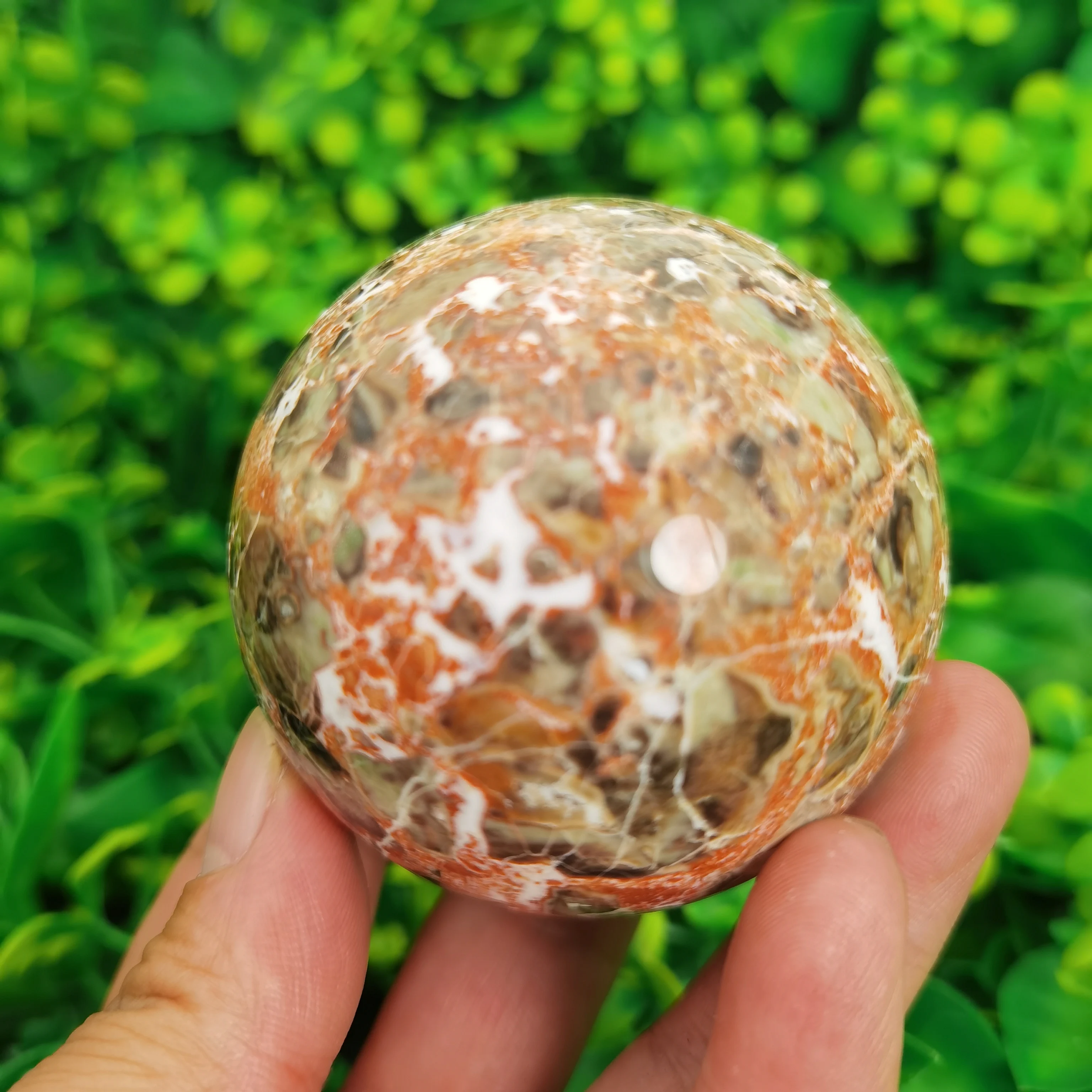 

Natural Money agate Sphere Energy Ball Reiki Stones Room Home Office Aquarium Decoration Accessories Gemstone