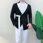Новый Модный облегающий мужской костюм из 2 предметов, стильный смокинг для жениха для молодых мужчин, мужские свадебные костюмы, повседневный мужской жакет, жилет и брюки на заказ