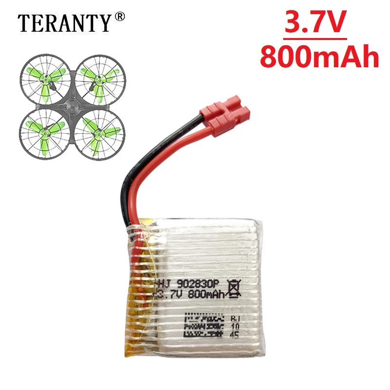 Обновленная литий полимерная батарея 3 7 в 800 мАч для Syma X21 / X21w x26 дрона запасные
