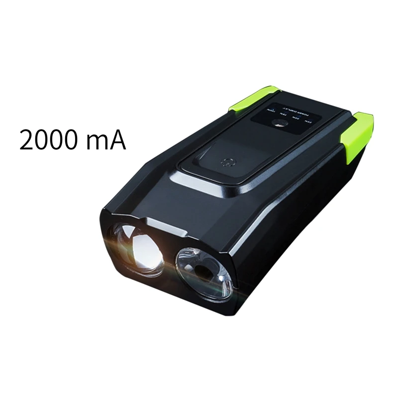 

2021 New 2000/4000mAh Double T6 Bicycle Light Headlight-Mountain Road Bike LED USB Rechargeable Green Bicycle Accessories