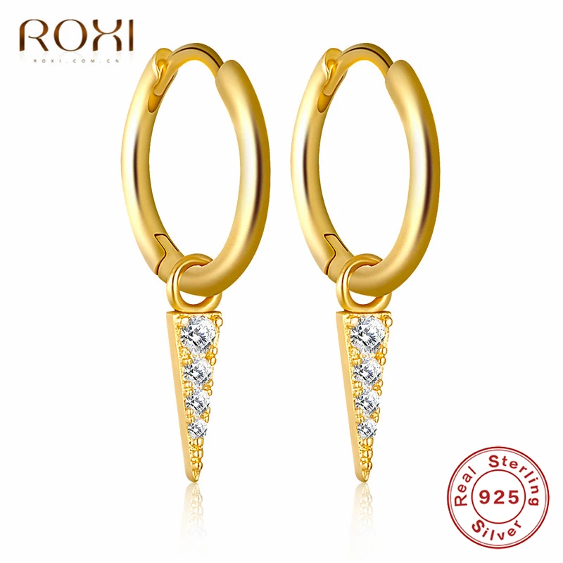 ROXI модные корейские ювелирные изделия простая серьга геометрической формы 100%