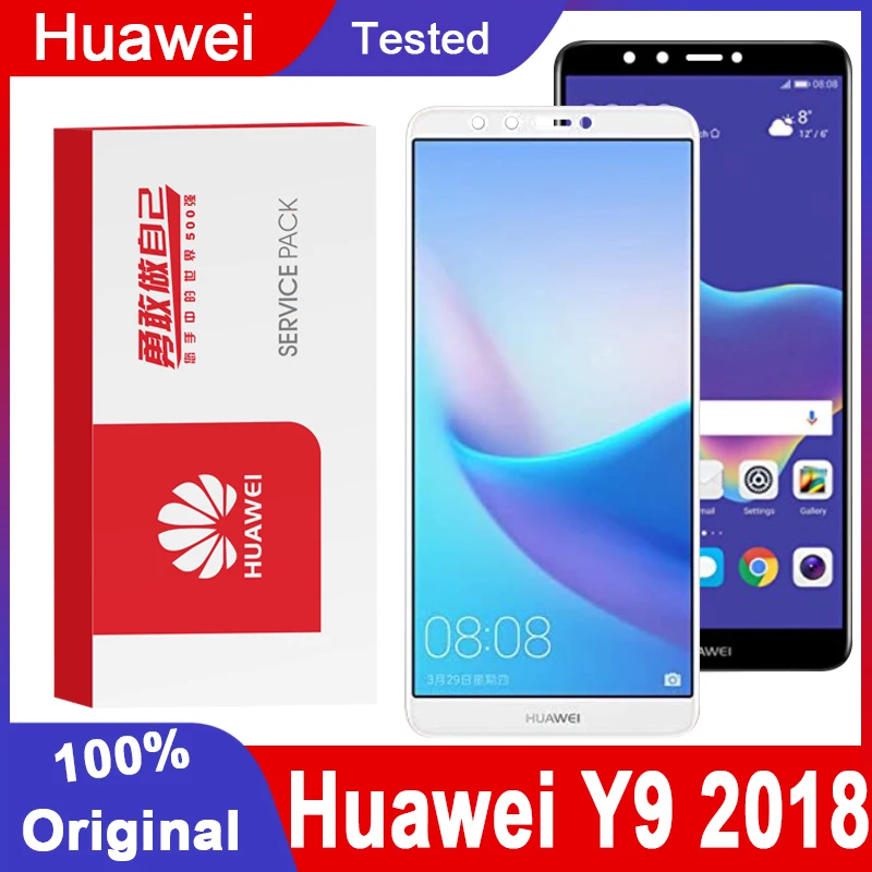 Оригинальный ЖК дисплей 5 93 дюйма для Huawei Y9 2018 сенсорный экран дигитайзер в сборе
