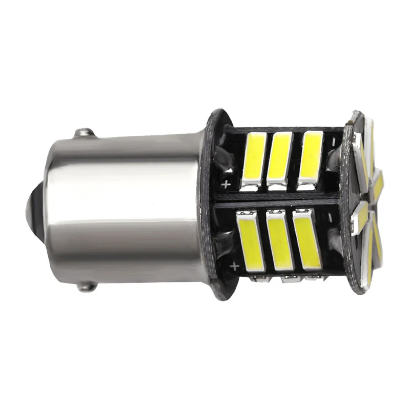

2 шт. 1156 светодиодная лампа Canbus 21SMD 7020 P21w 1156 1157 Лампа Стоп светильник s сигнал поворота лампа для парковки задний свет BA15S (1156) белый