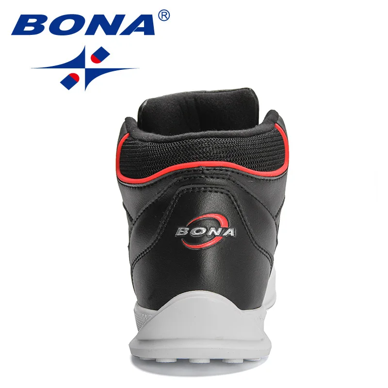 Кроссовки BONA мужские высокие Вулканизированная подошва Повседневная Удобная