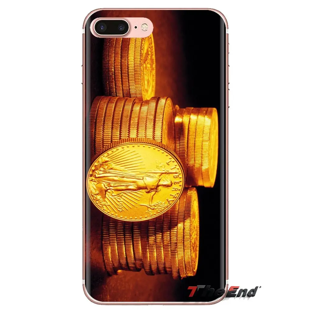 Золотые монеты коллаж прозрачный мягкий чехол Чехлы для Huawei NOVA 2 3 2i 3i Y6 Y7 Y9