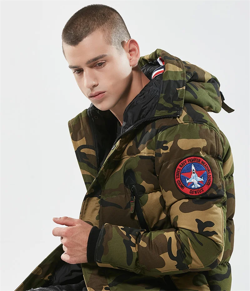 Newest Winter Thicken Camouflage Parkas Men's Cotton-padded Hooded Jackets Warm Military Tactical Windbreak Jacket ropa hombre