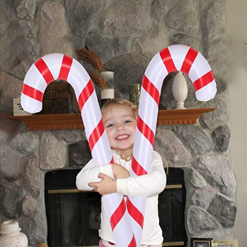 

Christmas Decoration Inflatable Christmas Canes Lollipop Balloon For Home Xmas Tree Ornaments Home Outdoor Decor Navidad #T2G