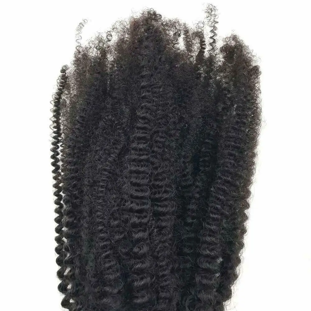 

Afro Kinky Curly Human Hair Bulk For Braiding Mongolian Remy Hair Weaving No Weft Small Curly Bulk Human Hair Bundle Extensions