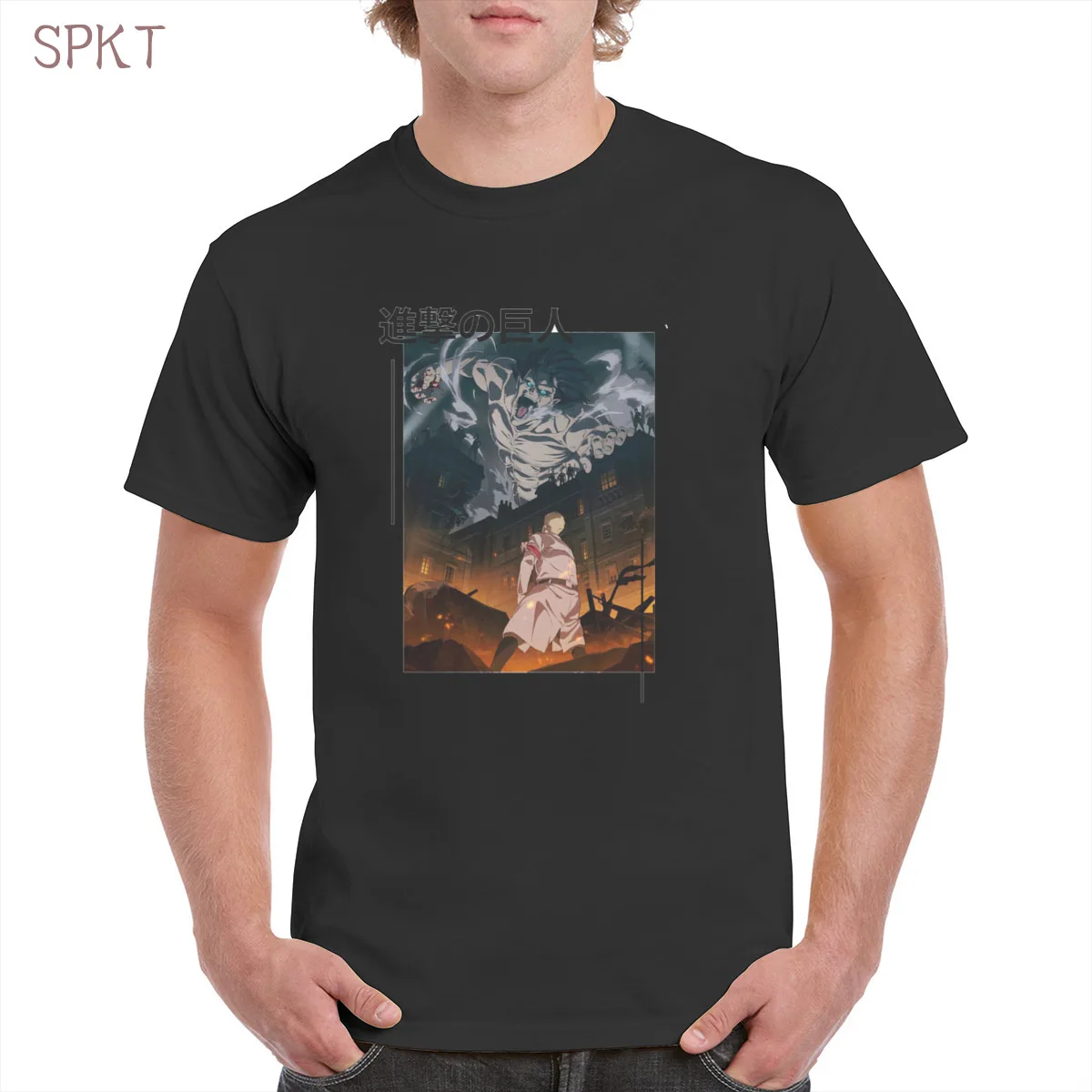 

Eren Jaeger Titan Season 4 - Shingeki no Kyojin Levi Ackerman Attack On Titan Comics Anime t shirt Cotton Soft Top T-Shirt