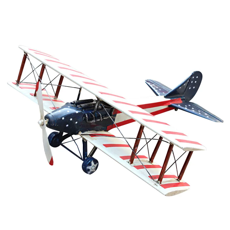 

World War I Aircraft Model French Spade Fighter Airplane Biplane Aviation Decoration Military Fighter Model Toys for Children