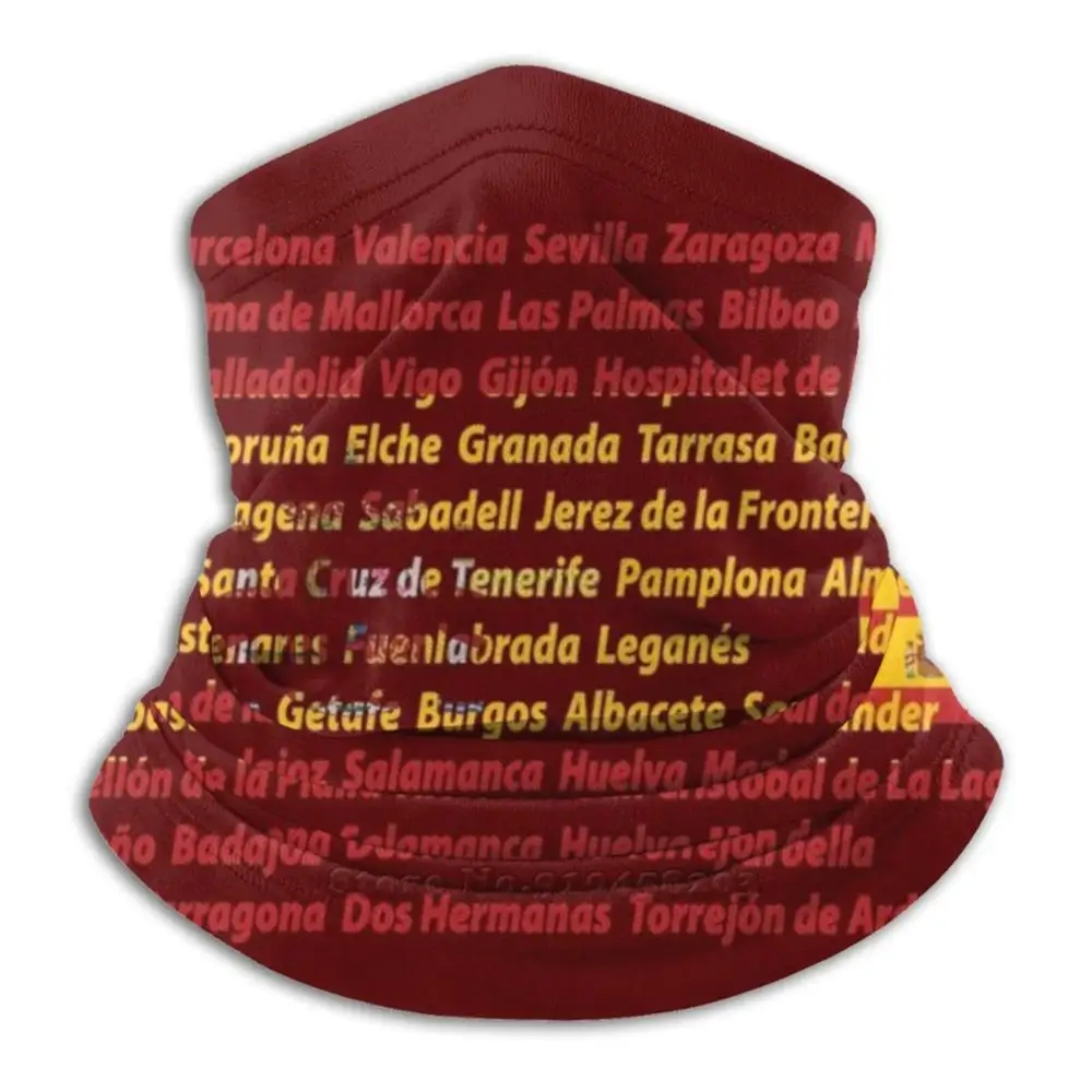 

Крупнейший город в Испании флаг бандана шарф-маска шейный Теплый головной убор Испания Флаг Испании флаг Испании