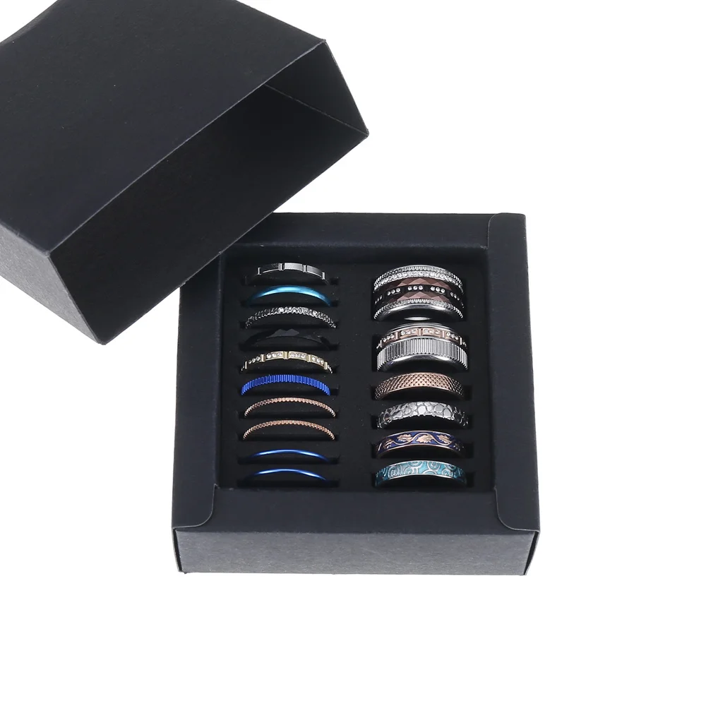 

Cremo Stainless Steel Stackable Ring Set Interchangeable Accessories Femme Bijoux Bague Fashion Rings Jewelry