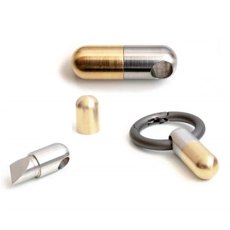 Крошечный нож капсула режущий инструмент из нержавеющей стали для повседневного