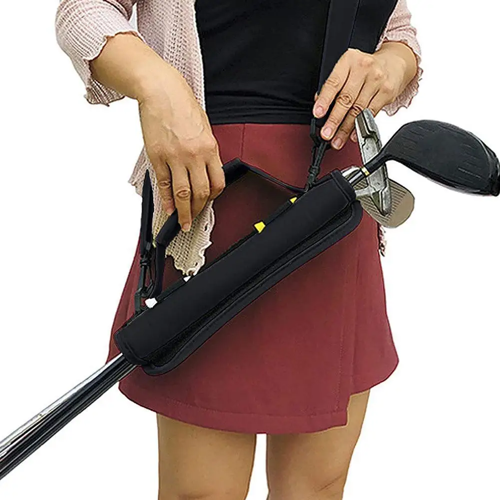 

Golf Supplies Grip Type Practice Bag Portable Cue Bag Green Bag Messenger Cue Bag