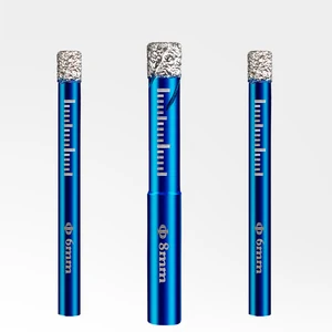 Сверло с алмазным покрытием, электроинструмент для сверления плитки, стекла, керамики, кольцевая пила, мраморный резак, сверло 6 мм, 8 мм, 10 мм, 12 мм, 14 мм, 16 мм