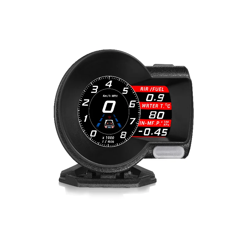 

2020 F8 plus Hot selling instrument display OBD2+GPS Smart Gauge auto diagnostic tool electronics Car hud Head Up Display