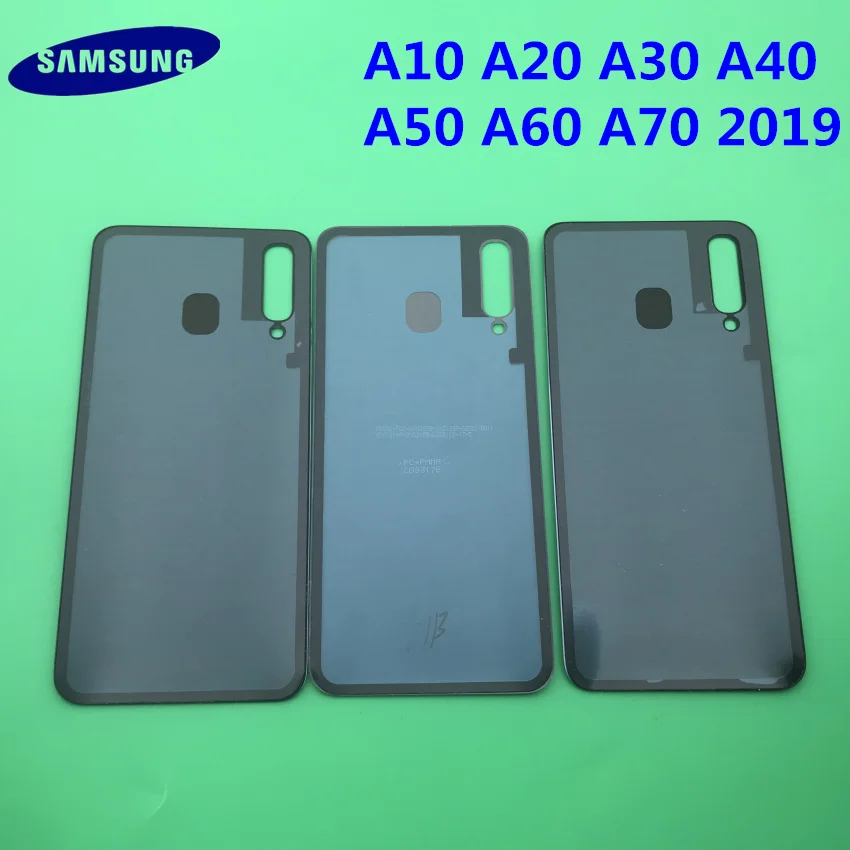 Передний экран стекло объектив для samsung Galaxy A10 A20 A30 A40 A50 A60 A70 крышка батареи задняя дверь корпус с клеем