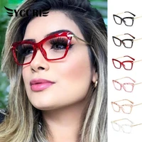 2020 women crystal multi section trending style optical computer glasses oculos de sol eyewear fashion square reading glasses