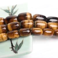 natural yellow tiger eye stone loose seed beads high quality column shape gem necklace bracelet jewelry making accessories wk248