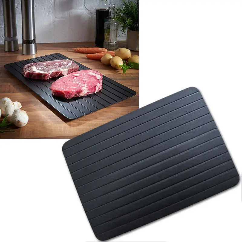 

Quick Defrost Plate meat Seafood Steak Frozen Meat Melt Ice Plate Fast Defrosting Tray Defrost Cutting Board Kitchen Gadgets