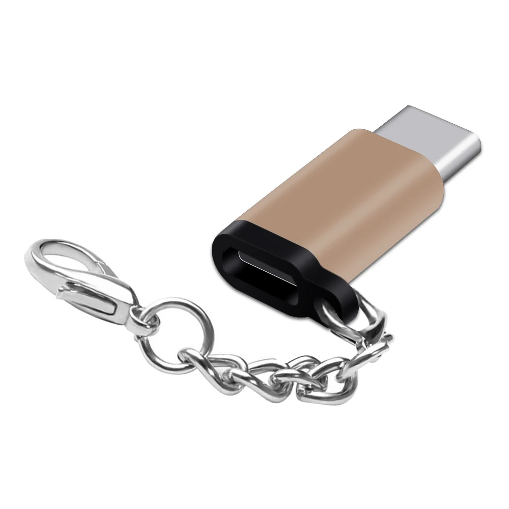 Золотой 3 шт. Тип C Micro USB Женский к USB-C конвертер Android кабельный разъем для huawei P30 P20 Pro Lite Xiaomi redmi K20 pro - Цвет: Золотой