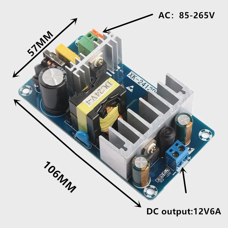 

4A DC 24V Switching Power Supply Board Stable High Power AC DC Power Module Transformer