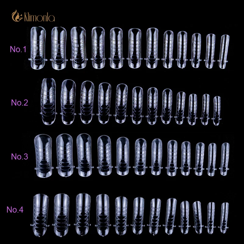 

120 шт. Быстрая Форма для наращивания ногтей двойная форма накладные ногти Многоразовые прозрачные маникюрные инструменты для наращивания г...