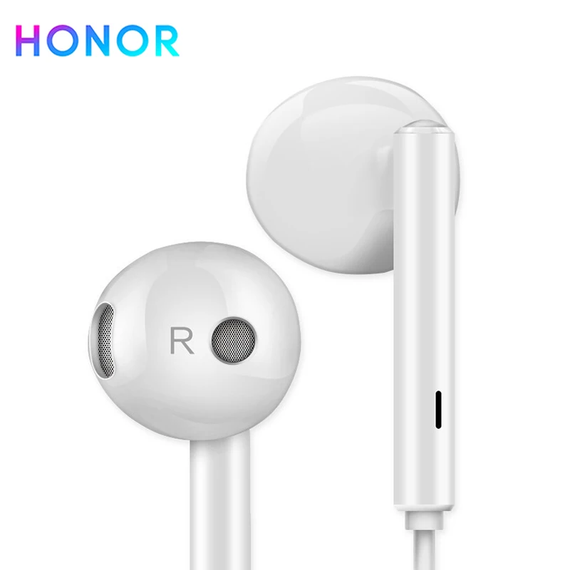 Оригинальные наушники Honor AM115 длиной 1 м с проводным управлением микрофоном
