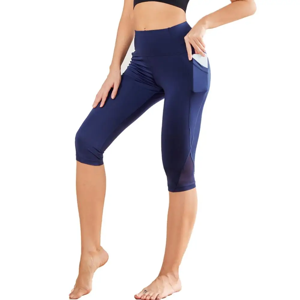 

Women High Waist Yoga Shorts Workout Tight Cycling Fitness Gym Yoga Leggings Phone Pocket Jogging Running Yoga Short Pant