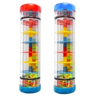 baby hand shaking musical toys rainbow hourglass rainmaker rain stick montessori early educational instrument toys for toddler