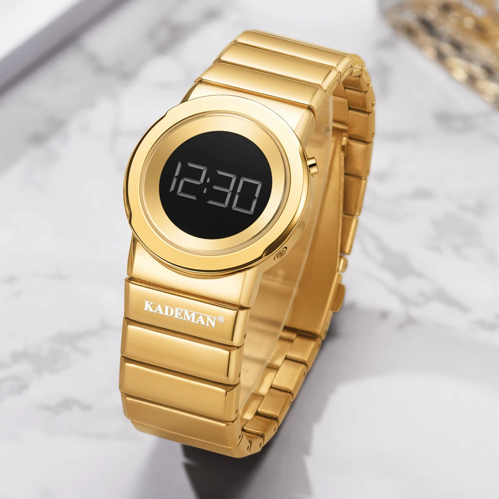 2019 KADEMAN новые роскошные женские часы reloj mujer светодиодный дисплей