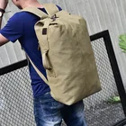 Мужской брендовый холщовый рюкзак, вместительный рюкзак для альпинизма, Тактическая Военная Сумка-ведро, Повседневная дорожная сумка для мужчин