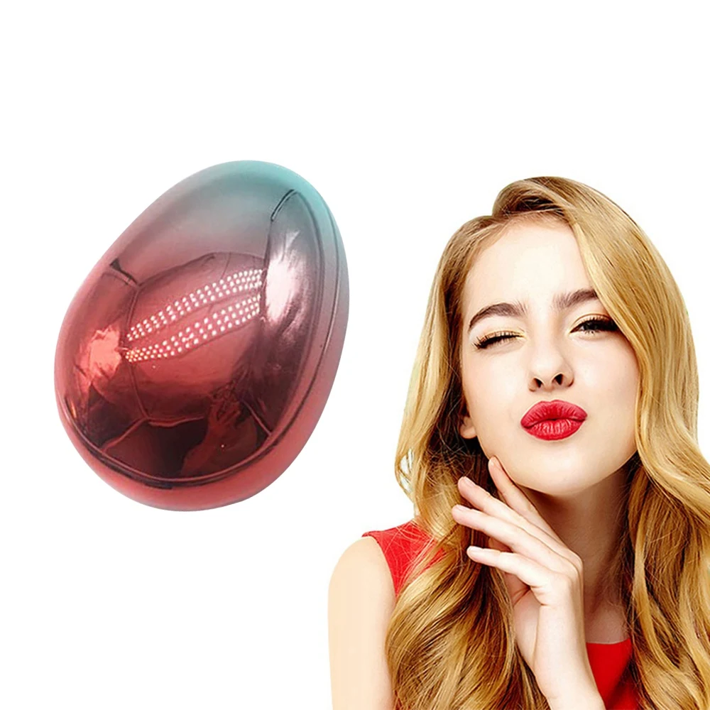 Новая расческа для волос градиентное цветное яйцо форма салон массаж