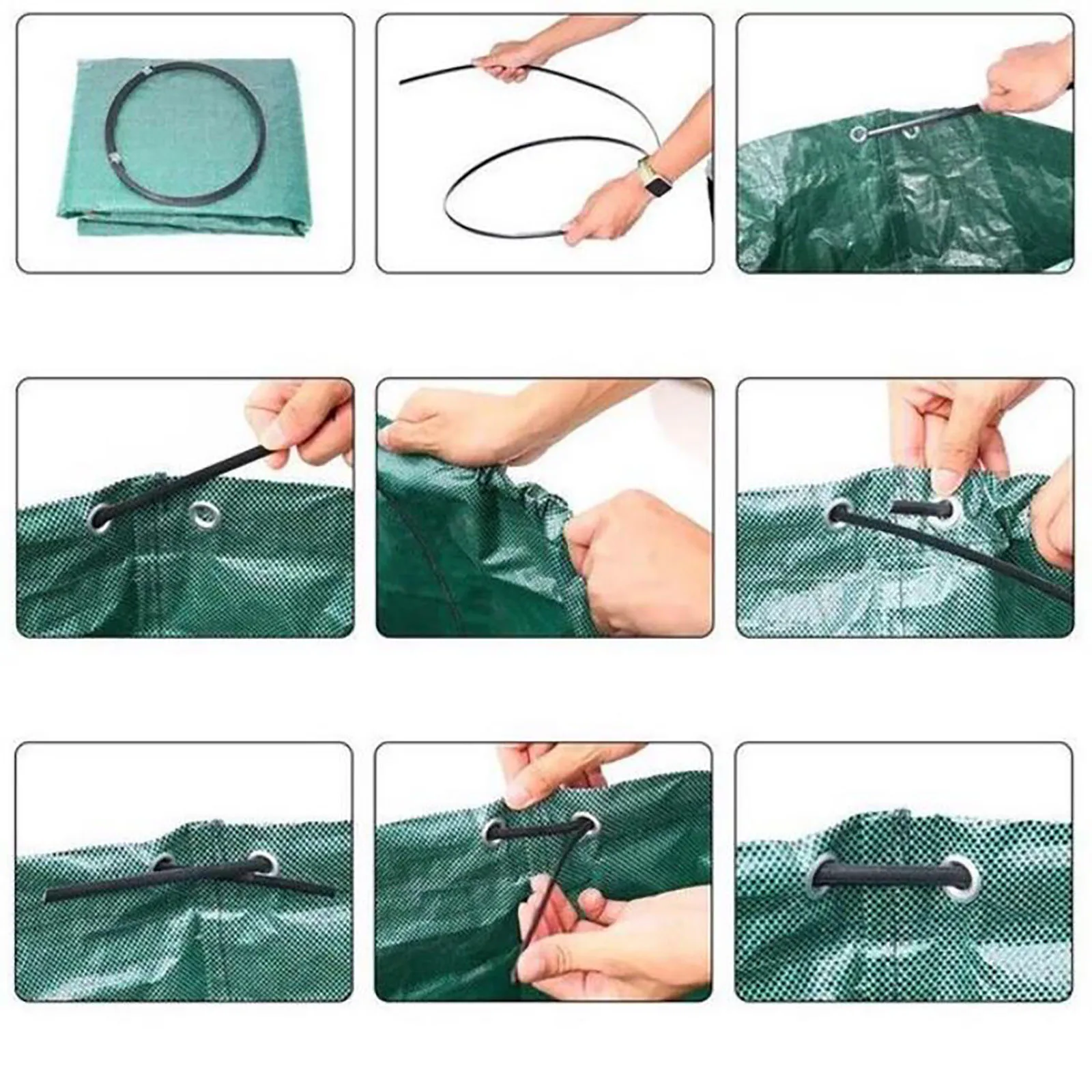 

Disposable Bags Pp Fa+llen Leaf Bag Garden Storage Bag Garden Plant Leaf Collecting Trash Bag