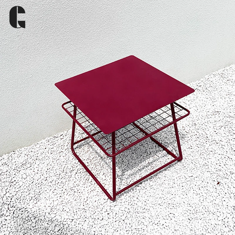 

TT Nordic Ins Creative Coffee Table Simple Design Iron Decorative Side Table Personalized Bedroom Multicolor Eight-ImmortalTable