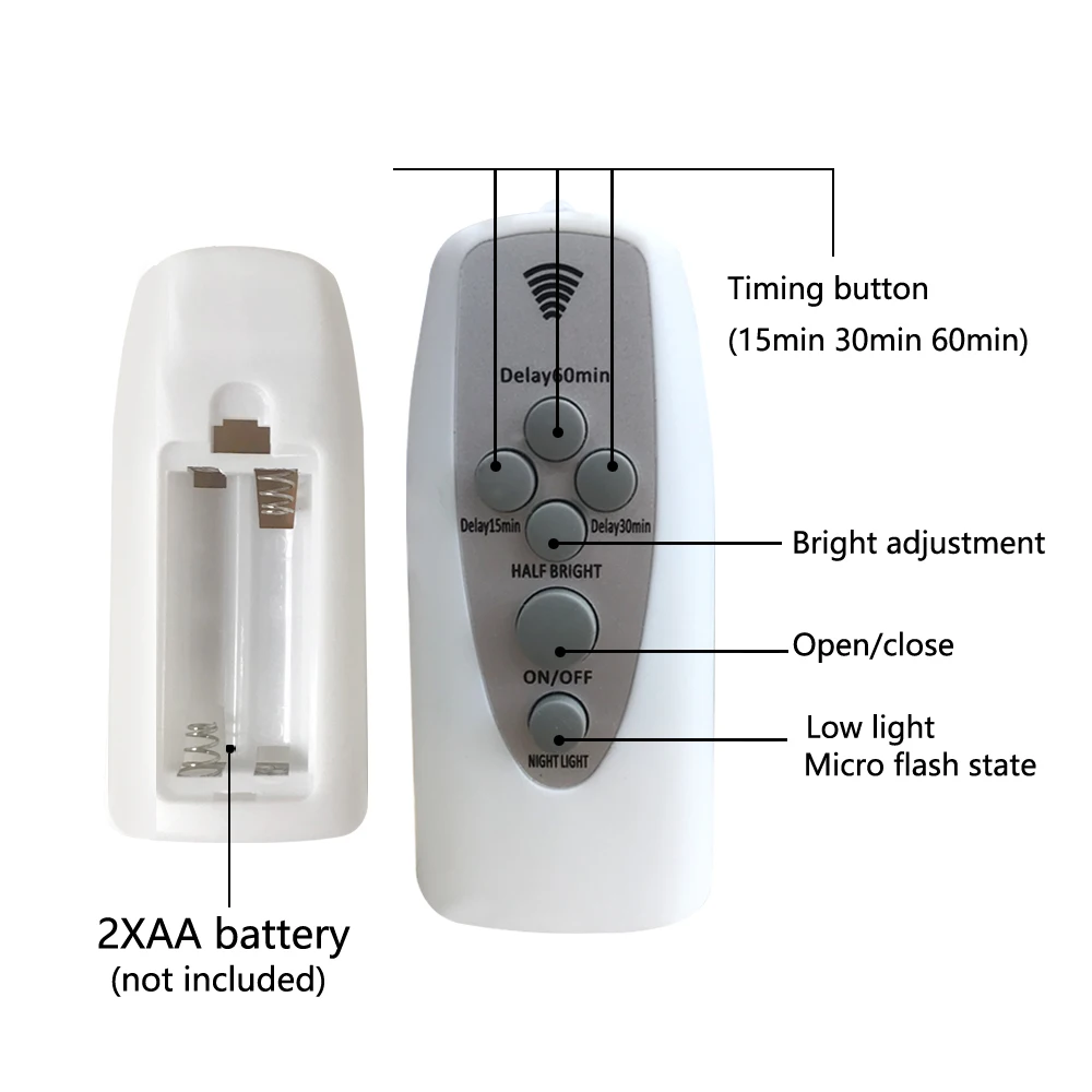 E26 E27 Wireless Remote Control Lamp Bulb Holder Dimmable Socket 220V LED Night Light with Timer Base | Освещение