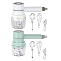 new wireless portable electric food mixer hand blender 3 speed immersion hand blender with 2 whisk attachments for soup forceful