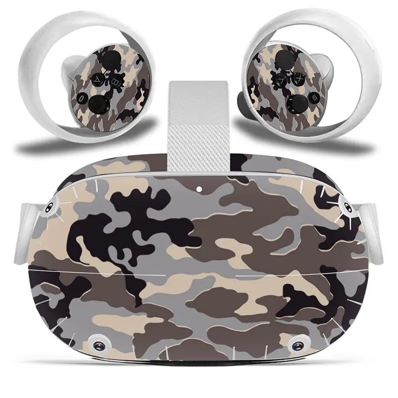 Камуфляжный дизайн для Oculus Quest 2 наклейка виртуальной реальности гарнитуры
