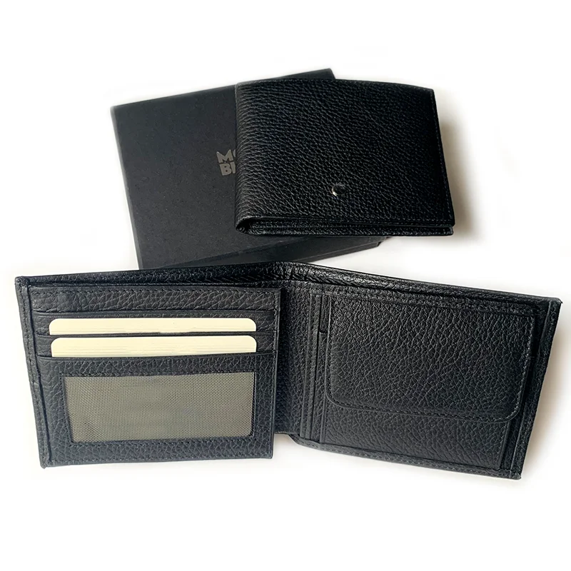

Роскошный брендовый черный кошелек M, модель, визитница из натуральной кожи для денег, дизайнерский Карманный Кошелек